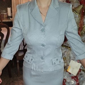 Light Blue 2 Piece Suit